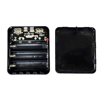 DIY 3*18650 Power Bank Case Battery Charge Storage Box Shell Micro USB Type C with Flashlight for Charging Mobile Phones