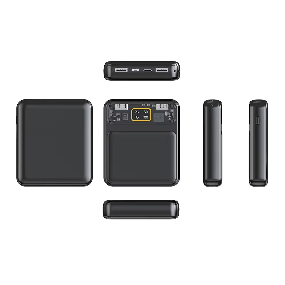 DIY 3*18650 Power Bank Case Battery Charge Storage Box Shell Micro USB Type C with Flashlight for Charging Mobile Phones