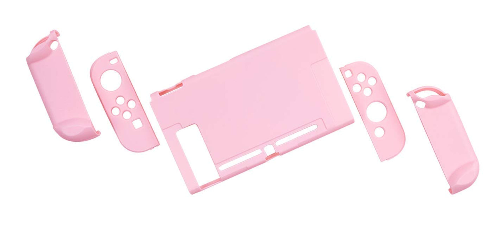 Switch Protective Case Slim Cover Case for Switch and Joy Con - Shock-Absorption and Anti-Scratch (Sakura Pink)